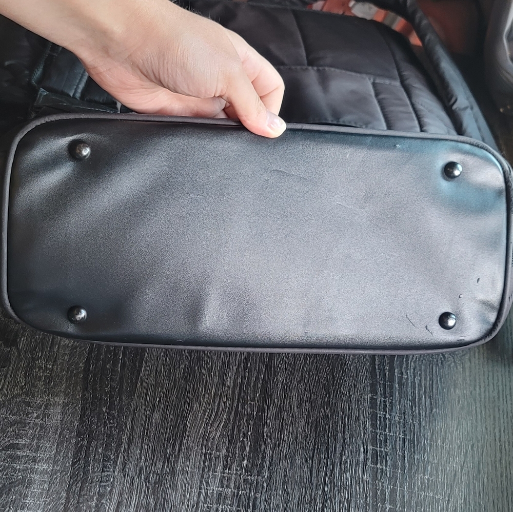 Black Quilted Backpack - image 5